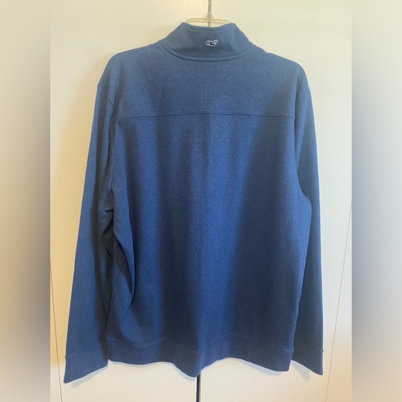 Vineyard Vines Men's Saltwater Quarter-Zip Blue Jacket Size XL - Picture 3 of 7